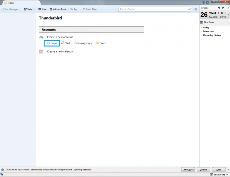 mozilla thunderbird update email password